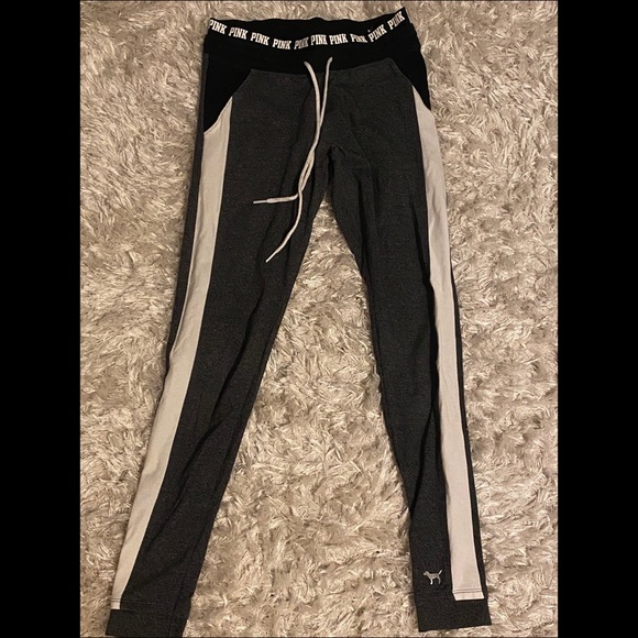 grey white “pink” leggings - Picture 1 of 5